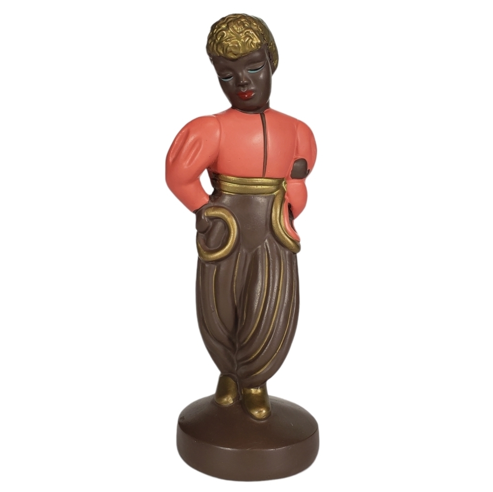 Vintage Alexander Backer ABCO Chalkware Mid Century MCM Nubian Dancers Figurine - Picture 4 of 16